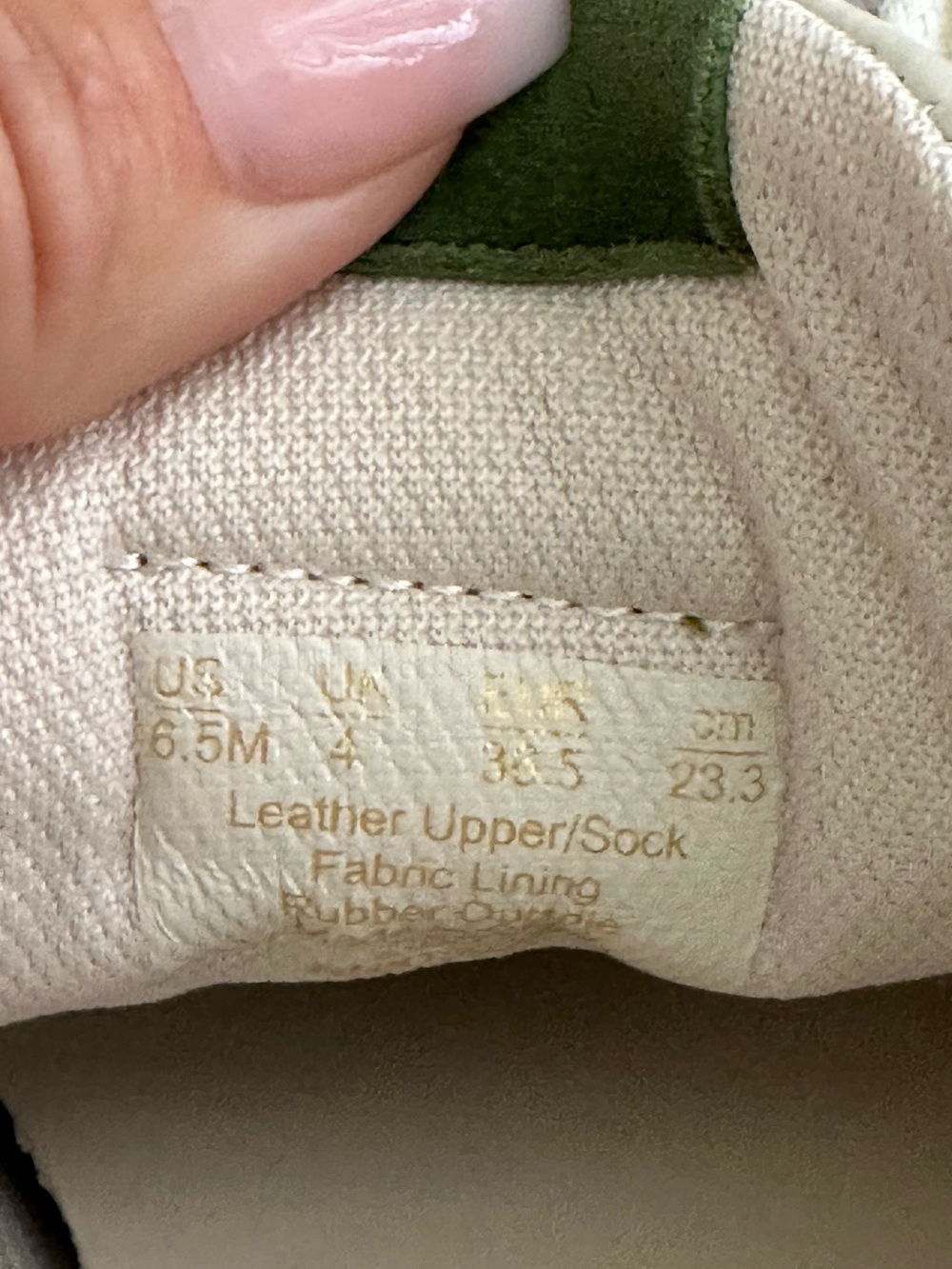 J.McLaughlin Zibby olive green leather suede lace up sneakers size 6.5 NWT - Picture 16 of 16